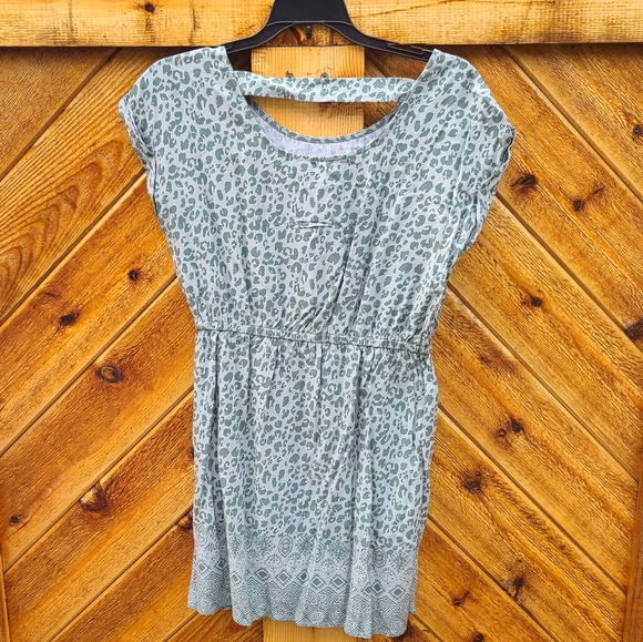 Pink Rose Bar Back Leopard Print Dress - Picture 3 of 11